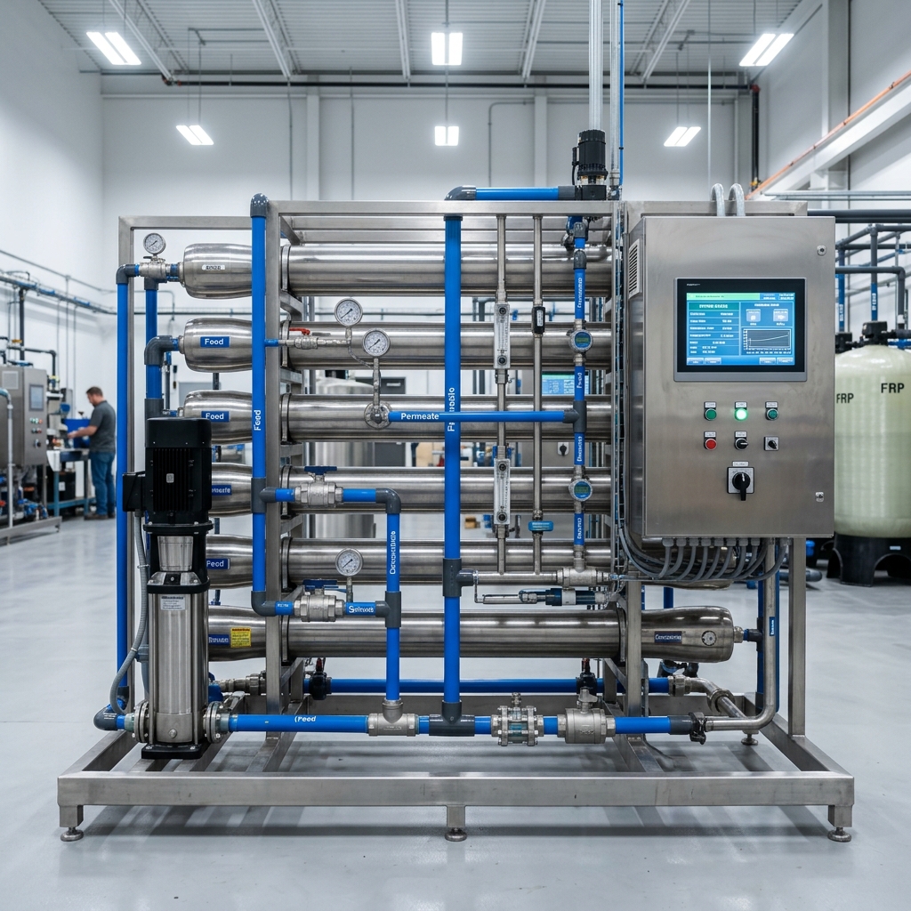 Thermax Industrial Reverse Osmosis (RO) Plant Skid